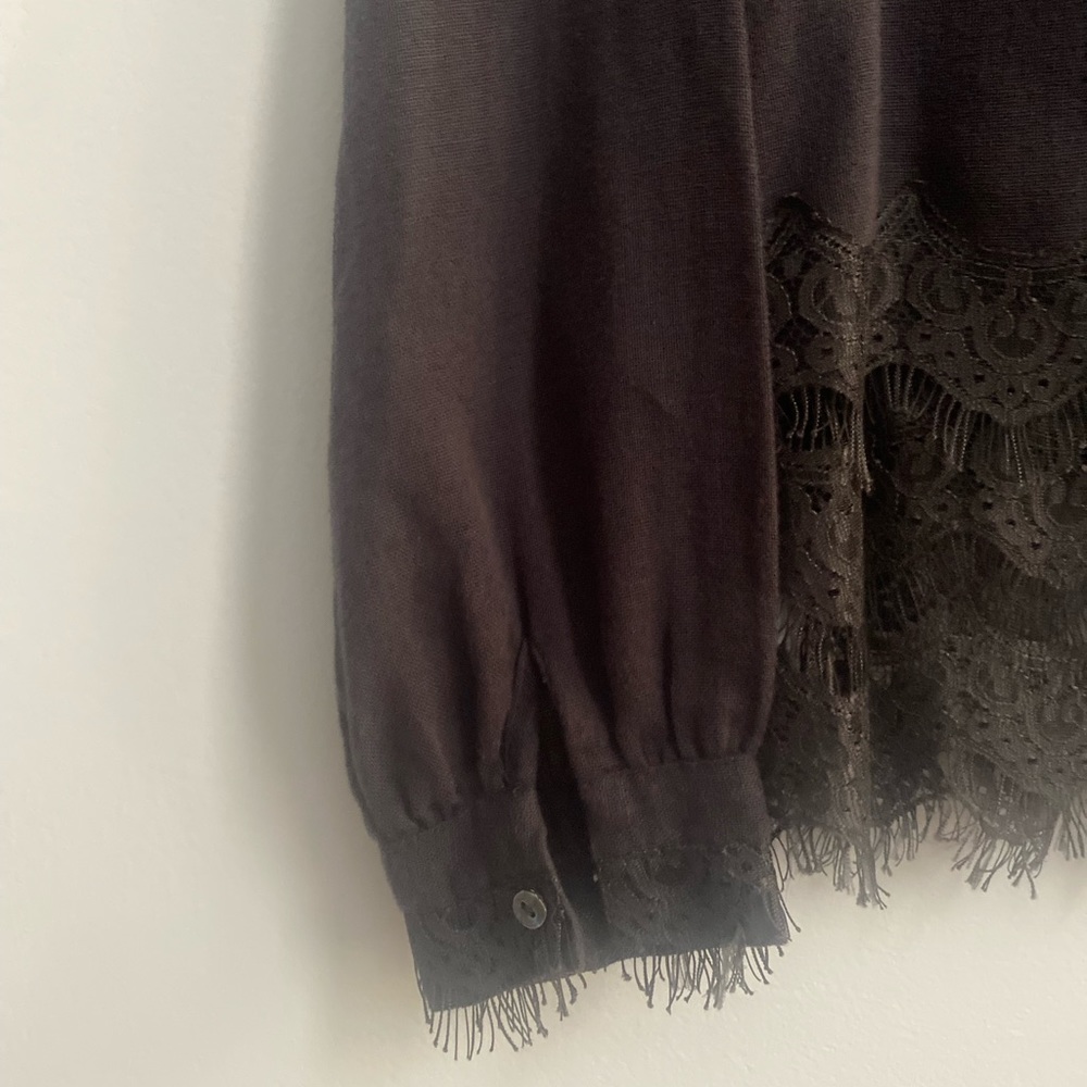 Calypso St. Barth slate gray long sleeve top - Picture 6 of 14